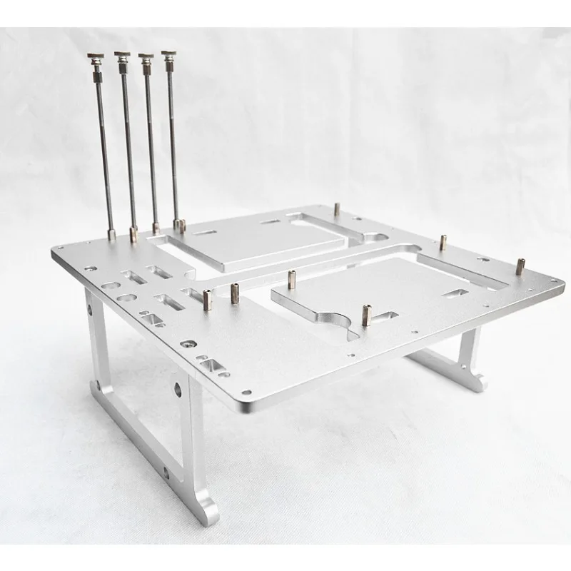 Aluminum Open Frame Test Bench Water Cooling - เคสคอมพิวเตอร์แบบเปิดโครงอะลูมิเนียม ปี 2026, เคสสำหรับทดสอบเมนบอร์ด MATX พร้อมระบบระบายความร้อนด้วยน้ำ