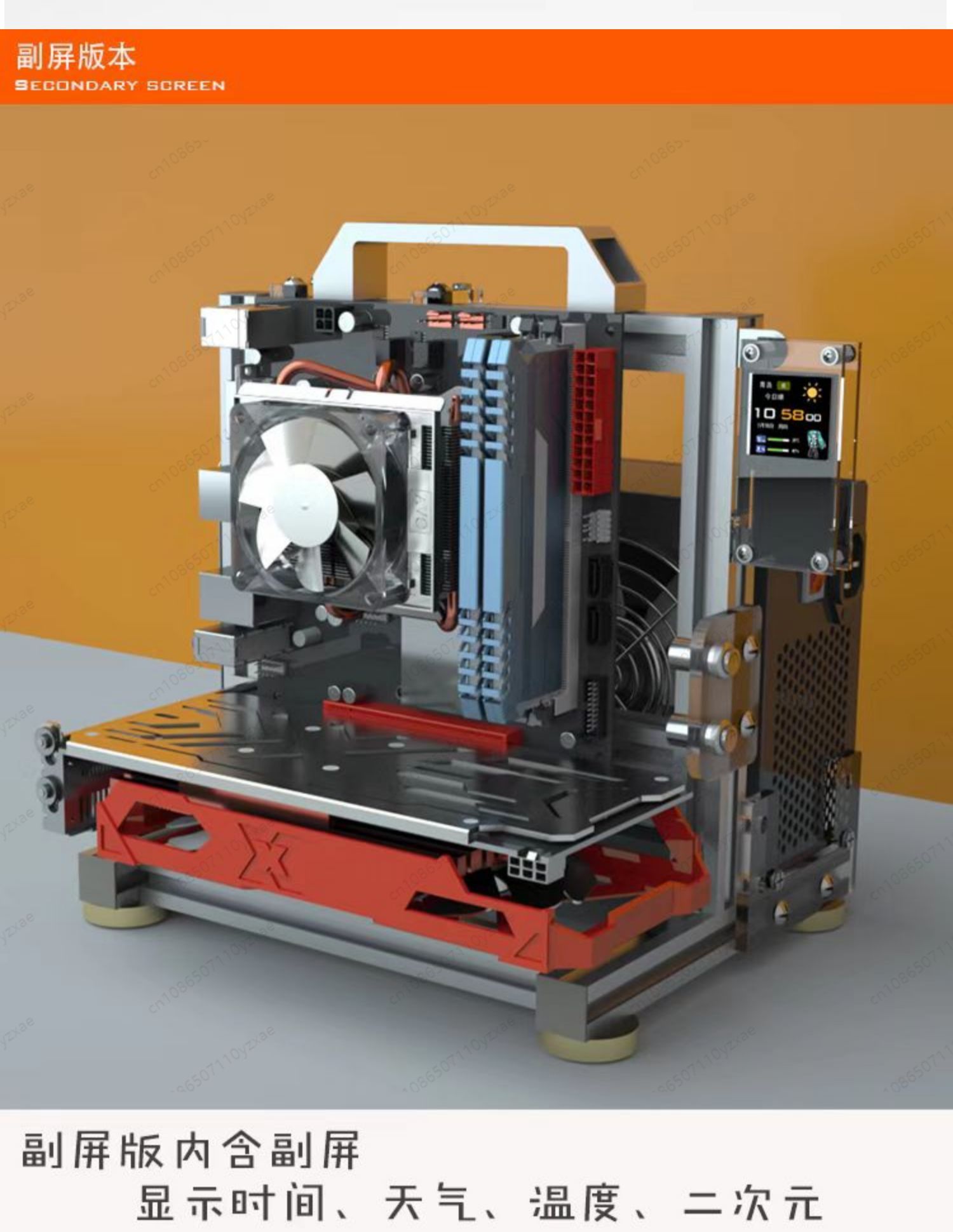 โครงเครื่องคอมพิวเตอร์แบบเปิดโ - Aluminum Open Frame Test Bench Water Cooling บทวิจารณ์และราคา