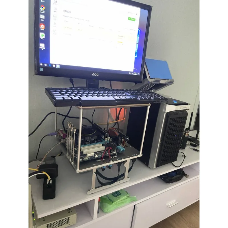 เคสคอมพิวเตอร์แบบเปิดโครงอะลูม - Aluminum Open Frame Test Bench Water Cooling บทวิจารณ์และราคา